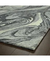 Kaleen Marble MBL02-75 Gray 3'6" x 5'6" Area Rug