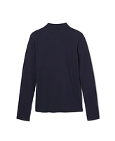 French Toast Big Girls Long Sleeve Stretch Pique Polo Shirt