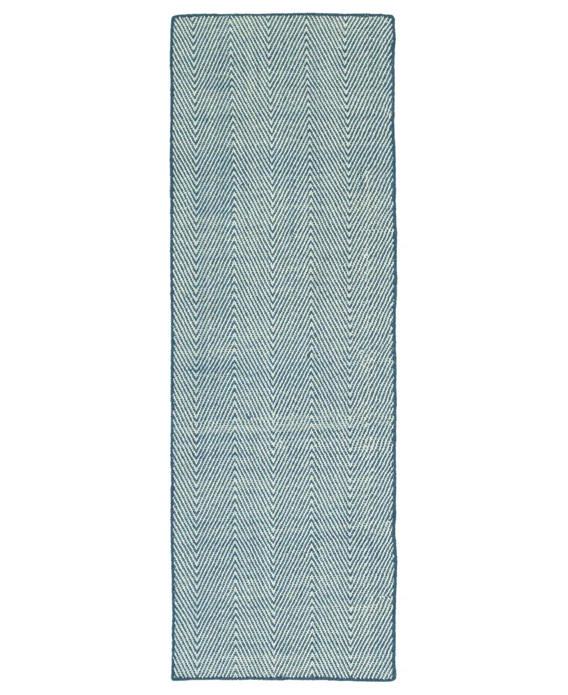 Kaleen Ziggy ZIG01-10 Denim 2' x 6' Runner Rug