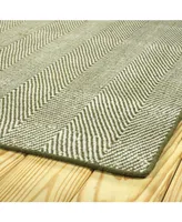 Kaleen Ziggy ZIG01-23 Olive 3' x 5' Outdoor Area Rug