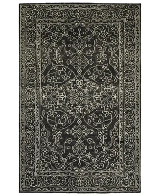 Kaleen Herrera HRA07-38 Charcoal 2' x 3' Area Rug