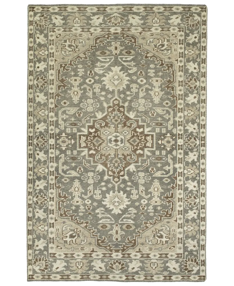 Kaleen Herrera HRA08-75 Gray 3' x 5' Area Rug