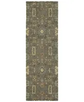 Kaleen Amaranta AMA03-107 Mushroom 2'6" x 8' Runner Rug