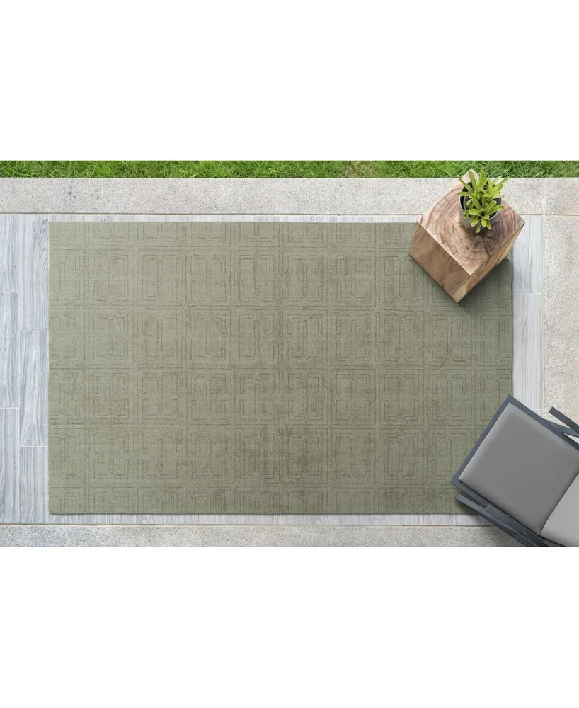 Kaleen Minkah MKH05-75 Gray 5' x 7' Outdoor Area Rug