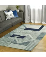 Kaleen Alzada ALZ04-17 Blue 2' x 3' Area Rug