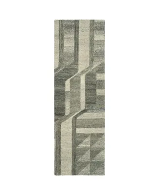 Kaleen Alzada ALZ02-49 Brown 2'6" x 8' Runner Rug