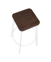 Clara Square Bar Stool, Set of 2