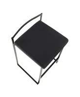 Fuji Black Counter Stool