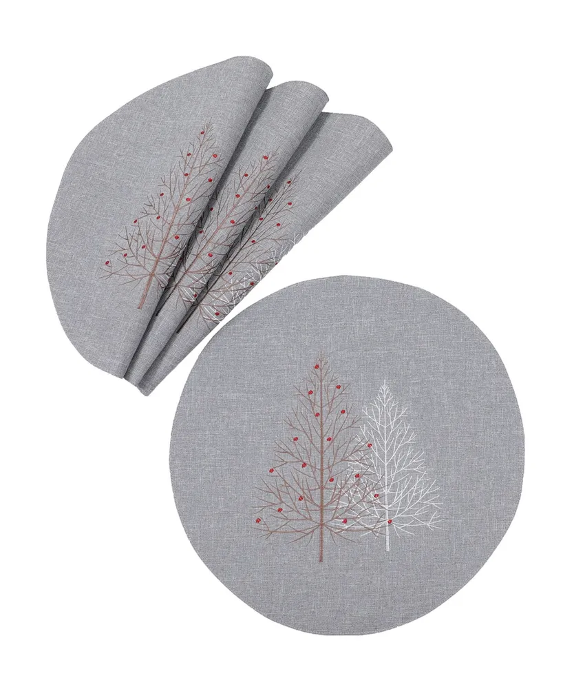 Set of 4 Christmas Lodge Snowman Dining Dessert Plates - Certified  International