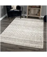 Orian Adagio Arrowhead Silver Tone 8'10" x 13' Area Rug