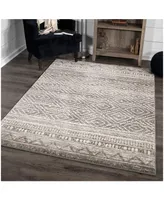 Orian Adagio Coastal Pier Silver Tone 8'10" x 13' Area Rug