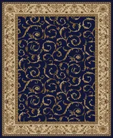 Closeout! Km Home 1599/1551/Navy Pesaro Blue 5'5" x 7'7" Area Rug