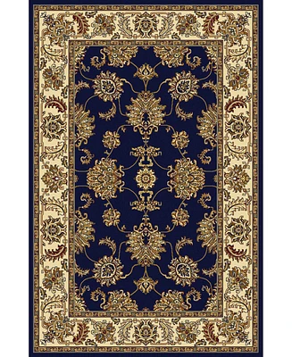 Closeout! Km Home 1330/1241/Navy Navelli Blue 5'5" x 8'3" Area Rug