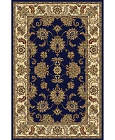 Closeout! Km Home 1330/1241/Navy Navelli Blue 5'5" x 8'3" Area Rug