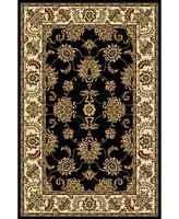 Closeout! Km Home 1330/1223/Black Navelli Black 7'9" x 11'6" Area Rug