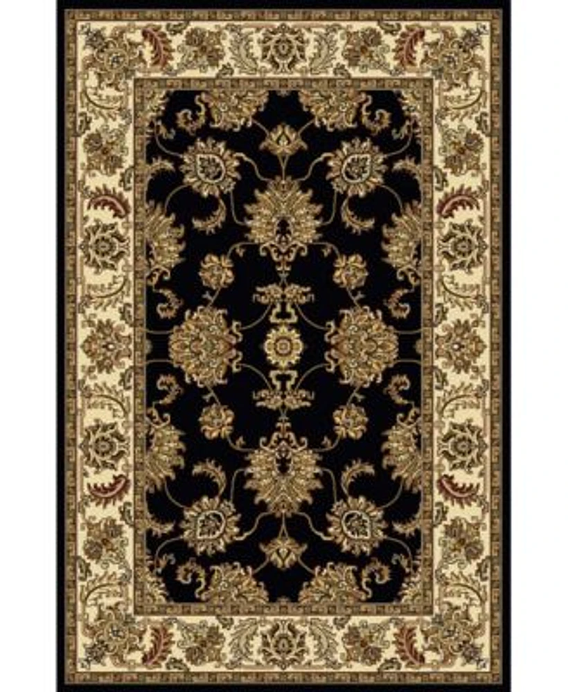 Closeout Km Home 1330 1224 Black Navelli Black Area Rug Collection