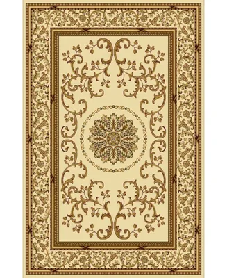 Closeout! Km Home 1419/1313/Ivory Navelli Ivory 7'9" x 11'6" Area Rug
