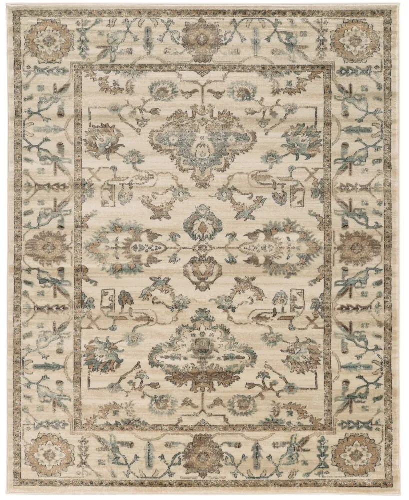 Closeout! Km Home /0020/Bone Cantu Ivory/ Cream 3'3" x 4'11" Area Rug