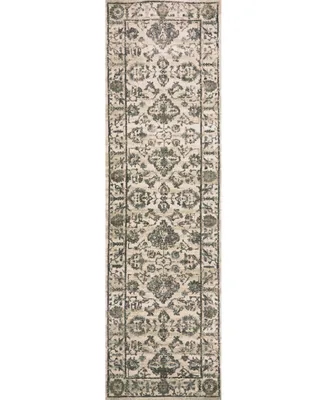 Closeout! Km Home /0023/Bone Cantu Ivory/ Cream 2'2" x 7'7" Runner Rug