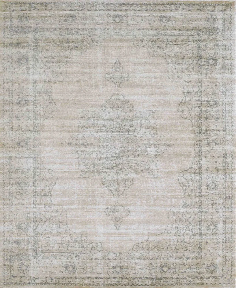 Closeout! Km Home 3563/0020/Bone Cantu Ivory/ Cream 3'3" x 4'11" Area Rug