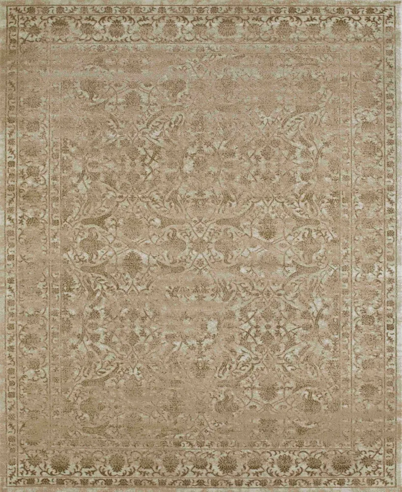 Closeout! Km Home 3564/0022/Bone Cantu Ivory/ Cream 7'10" x 10'6" Area Rug