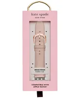 kate spade new york Women's Interchangeable Champagne Leather Apple Watch Strap 38mm/40mm