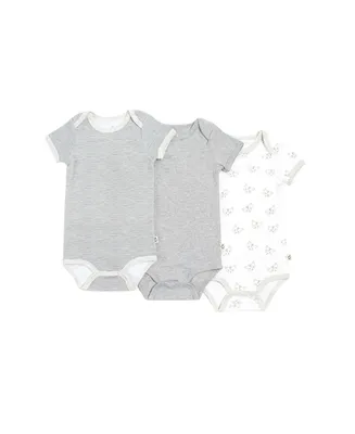 Gertex Snugabye Dream Baby Boys and Girls Short Sleeve Bodysuit 3 pack in Giftbox