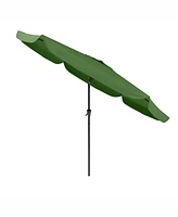 CorLiving 10ft Round Tilting Red Patio Umbrella