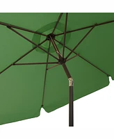 CorLiving 10ft Round Tilting Red Patio Umbrella