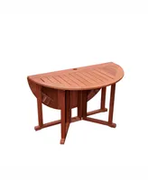 Corliving Distribution Miramar Hardwood Outdoor Drop Leaf Dining Table