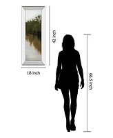 Classy Art River Journey by Megan Lightell Mirror Framed Print Wall Art - 18" x 42"