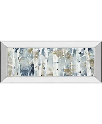 Classy Art Blue Upon The Hill by Lanie Loreth Mirror Framed Print Wall Art - 18" x 42"