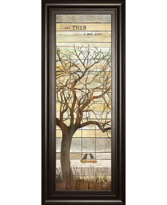 Classy Art And Then I Met You by Marla Rae Framed Print Wall Art - 18" x 42"