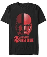 Star Wars Men's Rise Of Skywalker First Order Allegiance Sith Trooper Helmet Short Sleeve T-Shirt