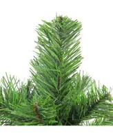 Northlight 18" Mini Pine Artificial Christmas Tree in Faux Wood Base - Unlit