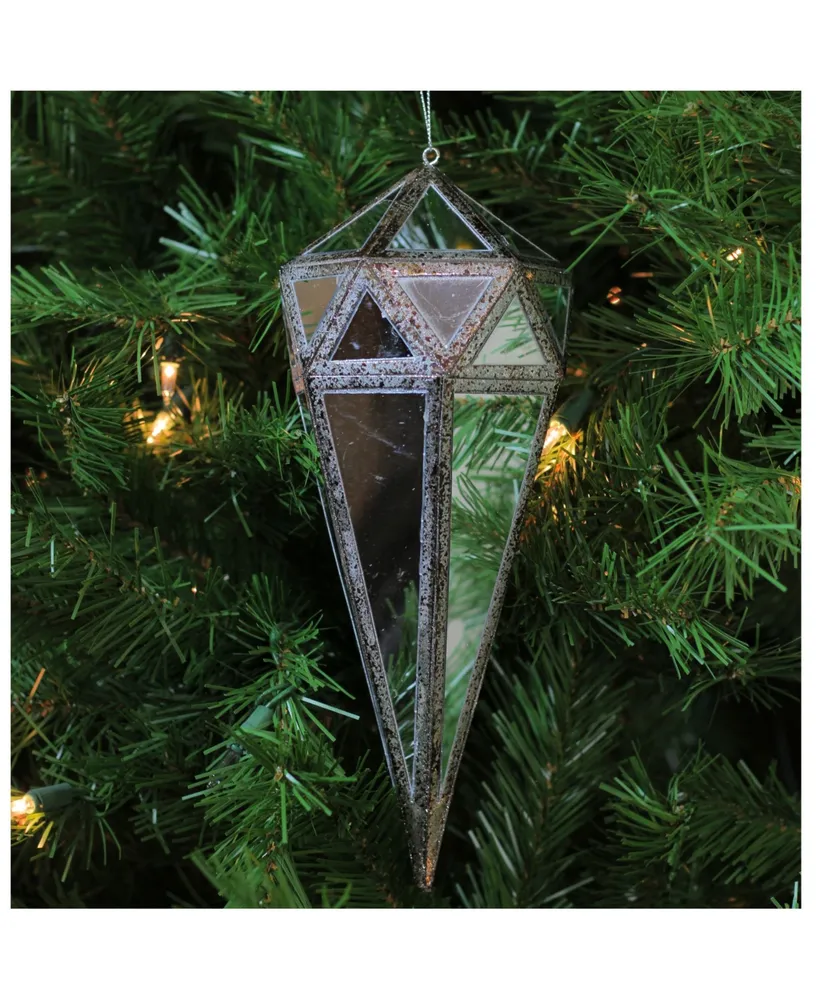 Northlight 10.5" Geometric Drop Christmas Ornament Decoration