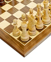 We Games Classic Staunton Wood Chess Set, Wood Board 15 in., 3.75 in. King