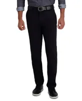 Haggar Men's Slim-Fit Motion Khaki Straight Flex Waistband Casual Pants