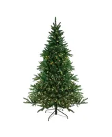 Northlight 9' Pre-Lit Led Instant Connect Noble Fir Artificial Christmas Tree - Dual Lights