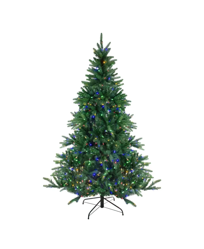 Northlight 6.5' Pre-Lit Led Instant-Connect Noble Fir Artificial Christmas Tree - Dual Lights