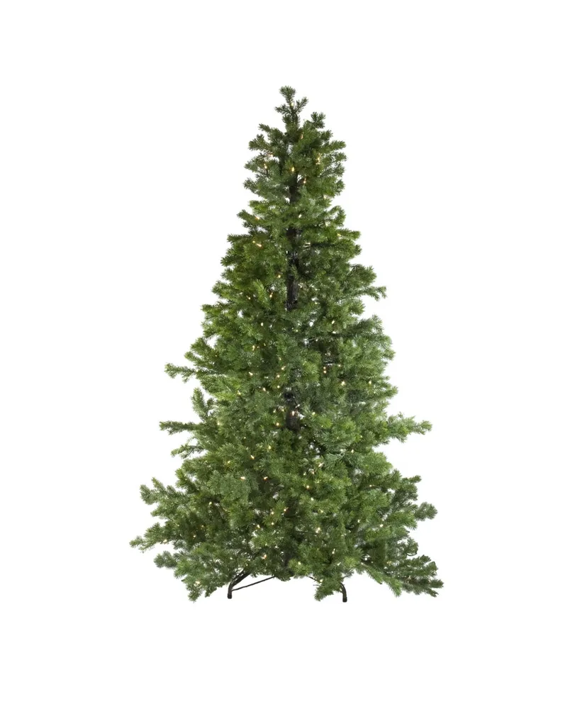 Northlight 6.5' Layered Pine Instant Power Artificial Christmas Tree - Dual Color Led Lights