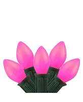Northlight Set of 25 Opaque Pink C9 Christmas Lights