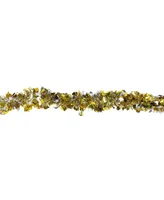 Northlight 12' Gold and Silver Boa Wide Cut Christmas Tinsel Garland - Unlit