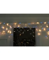 Northlight Set of 50 Clear Mini Window Curtain Icicle Christmas Lights