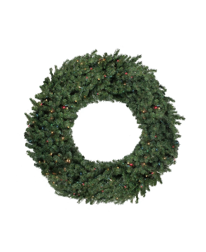 Northlight 72" Pre-Lit Commercial Canadian Pine Artificial Christmas Wreath - Multi Lights