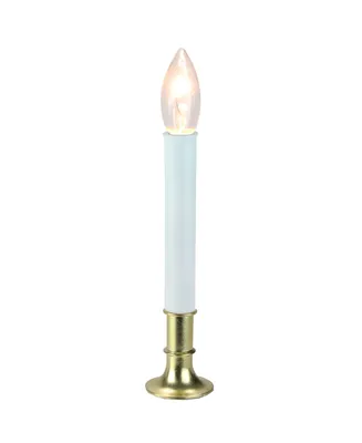 Northlight 9" Brass Indoor Christmas Candle Lamp with Sensor - Clear C7 Light