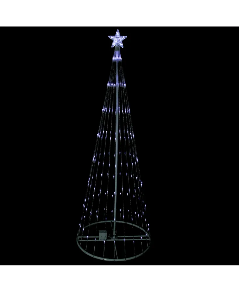 Northlight 9' Pure White Led Lighted Show Cone Christmas Tree Outdoor Decoration