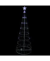 Northlight 9' Pure White Led Lighted Show Cone Christmas Tree Outdoor Decoration