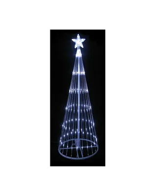 Northlight 12' Pure White Led Lighted Show Cone Christmas Tree Outdoor Decoration