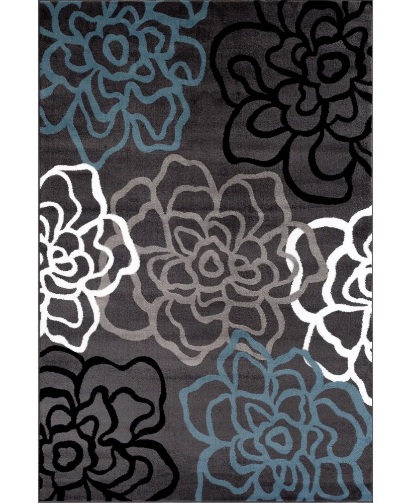 Main Street Rugs Montane Mon108 Gray 7'10" x 10'2" Area Rug